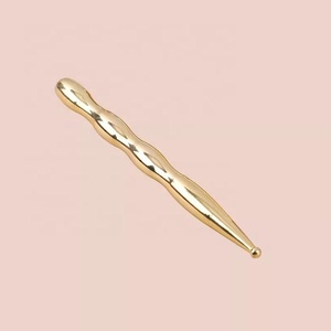Pena akupuntur ganda, 4 jenis pena pemijat kepala ergonomis kuningan rileks untuk pria wanita untuk kantor - Product Image 5