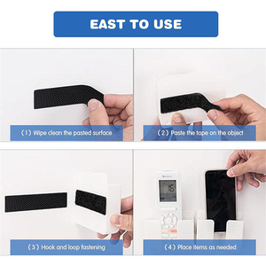 Ruban auto-agrippant <span class=keywords><strong>3M</strong></span>, auto-adhésif, robuste, en nylon noir, attaches auto-agrippantes, rouleau de ruban auto-agrippant <span class=keywords><strong>3M</strong></span> - Product Image 5