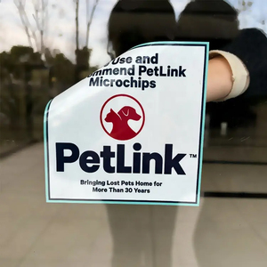 Double Side in mã QR kính cửa sổ cửa PVC PET trong suốt Đề can dán tái sử dụng không có keo tùy chỉnh tĩnh bám <span class=keywords><strong>Sticker</strong></span> - Product Image 3