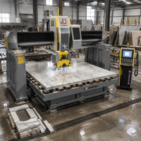 Mesin Pemotong Batu CNC 5-Axis Bridge Saw Waterjet YL3620 Hemat Energi