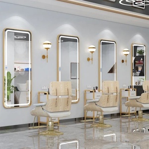 Miroir mural LED en verre spécial pour salon de coiffure, mobilier de salon moderne à succès en 2026, pour hôtel et salle de bain - Product Image 6