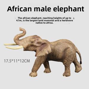Modelo de Animal de Plástico de Simulación, Animales Salvajes, Juguete Decorativo en Oferta, León, Tigre, <span class=keywords><strong>Elefante</strong></span>, Jirafa - Product Image 2
