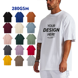 เสื้อยืดผู้ชายคุณภาพสูง ผ้าฝ้าย 100% สีพื้น แบบหลวม ทรงโอเวอร์ไซส์ ไหล่ตก รุ่น Pro Club  รุ่น AG2800 - Product Image 5