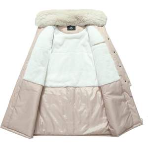 Parka d'hiver longue imperméable pour femme Moerdeng, manteau matelassé épais et chaud, style utilitaire à manches longues - Product Image 3