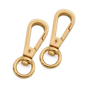Portable Snap Hook Supplier Lanyard Keychain Clasp Spring Dog Leash Hook Buckle Swivel Hooks for Bags Metal