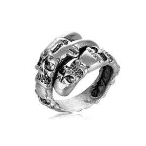 Européenne Américaine Rétro Punk Hommes Bague Alliage Mode Hip Hop Réglable Bijoux Personnalité Tendance Style Exagéré - Product Image 3