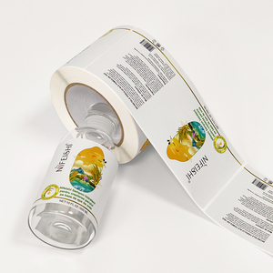 Etiqueta de vinilo mate impresa a todo color de marca privada, rollo de etiquetas impermeables para cosméticos, rollo de pegatinas para envasado de botellas de champú de plástico - Product Image 3