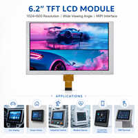 Maßgefertigtes IPS Wide View 6,2 Zoll 1024x600 MIPI 4-Kanal AA 137,47x77,23mm TFT LCD Modul für Smart Home Steuerung Mit Stabiler Versorgung