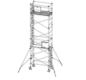 Best sale light weight single width aluminum tower scaffold for distributors