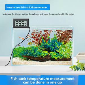 Termômetro <span class=keywords><strong>Digital</strong></span> Mini de Alta Precisão à Prova d'Água com Sonda de Temperatura para Aquários e Uso Doméstico, Economia de Energia, Caixa Plástica - Product Image 4
