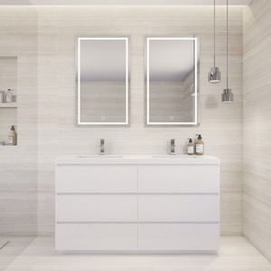 <span class=keywords><strong>Mobile</strong></span> da <span class=keywords><strong>Bagno</strong></span> Elegante <span class=keywords><strong>in</strong></span> Legno Massello Stile Europeo <span class=keywords><strong>con</strong></span> <span class=keywords><strong>Lavabo</strong></span>, Specchio e Piano <span class=keywords><strong>in</strong></span> Marmo - Product Image 5