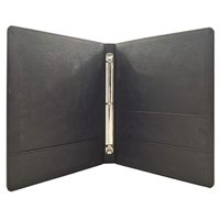 Portafolio de Negocios A4 con Logotipo Personalizado, Bolsa para Documentos de PU con Carpeta de 3 Anillos para Material de Oficina o Uso Escolar