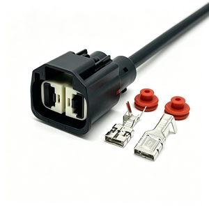7287-1991-30 MG645784-5 Autoconnector Terminal 2-pins 9,5 MM vrouwelijke aansluiting Waterdichte kabelboomstekker 2-pins 9,5 MM connector - Product Image 1