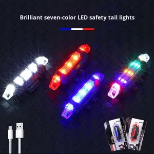 Lanterna Traseira de Bicicleta Recarregável USB JIUYUE JY-918, LED à Prova d'Água com 4 Modos, Alerta de Segurança para Ciclismo - Product Image 3