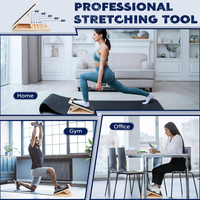 Planche inclinée portable en bois réglable pour genoux, chevilles, talons, pieds et jambes
