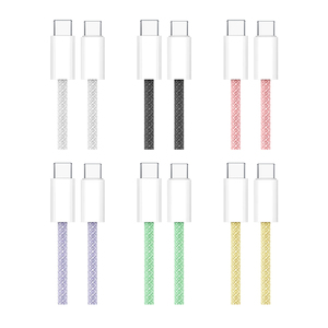 Jiale Bện USB C Pd20w 1M Cáp Dữ Liệu Nhanh Chóng Sạc Loại C Để Loại C Cho Điện Thoại Di Động Sạc Cáp - Product Image 1