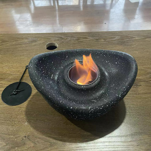 Brasero portable en ciment sans fumée pour table, foyer bioéthanol intérieur/extérieur, pour S'mores, cheminée bio, vente en gros personnalisée - Product Image 2