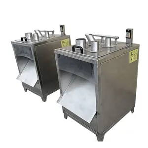 Máquina automática para hacer patatas fritas, cortador comercial de plátano de manzana, máquina cortadora de frutas