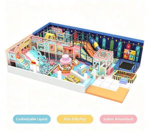 Aire de jeux intérieure personnalisée pour enfants, château gonflable commercial avec piscine à balles, toboggan et trampoline pour <span class=keywords><strong>centre</strong></span> commercial - Product Image 3