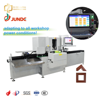 Máquina de Corte CNC JUNDE de 45 Grados con Doble Cabezal para Perfiles de Aluminio, Maquinaria para Fabricación de Ventanas y Puertas