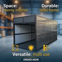 Maison mobile de 20 pieds, dortoir préfabriqué, mini-maison modulaire, maison préfabriquée pliable, bureau, camp, maison conteneur pliable Z X