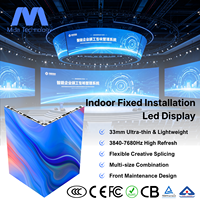 Mur vidéo LED d'intérieur MIDA HD couleur pleine, installation fixe, P0.97 P1.25 P1.56 P1.9 P2.5 P2.6 P2.9 P3.91, panneau d'affichage LED d'intérieur