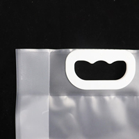 Sac en papier de riz transparent à impression personnalisée 1kg/5kg/10kg sac sous vide en brique de riz épaissie avec poignée sac d'emballage
