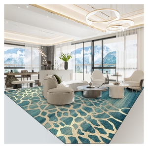 Estilo <span class=keywords><strong>nórdico</strong></span> a prueba de agua geométrico 3D impreso Hotel alfombras dormitorio comercial broadloom alfombra - Product Image 6