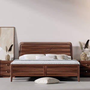 Lit en bois massif Dazhang Jiaju en bois de rose, 1,8 m, avec rangement, lit double, mobilier de chambre moderne et minimaliste - Product Image 3