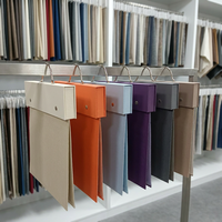 Carte d'en-tête pliable pour échantillons de tissu et de papier, pour emballage de cintres en papier et en tissu