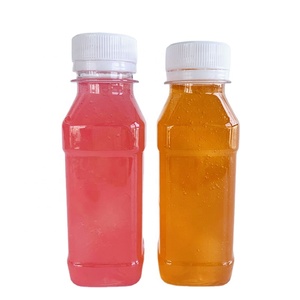 Hot sale 4oz 120ml mini drink bottle, Transparent plastic milk juice bottle with plastic tamper proof cap