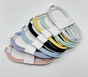 Câble de charge rapide USB-C tressé ABS 60W 1M Type-C vers Type-C pour iPhone 16/17 Pro Max Téléphone portable avec boîte - Product Image 1