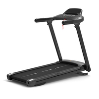 Tapis roulant de fitness pliable motorisé avec test de fréquence cardiaque, vibration et inclinaison automatique à 15 % pour salle de sport