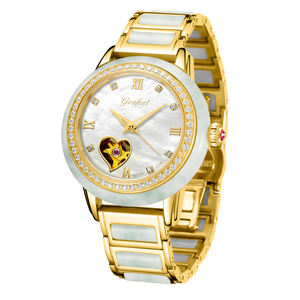 New Arrival High Quality Natural White Jade <b>Watch</b> Luxury Brand <b>Skeleton</b> <b>Automatic</b> Mechanical <b>Watch</b> - Product Image 3