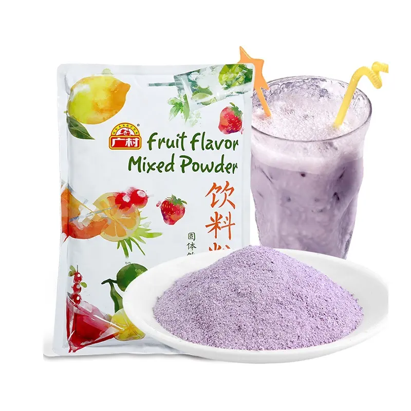1kg Guangcun sıcak satış Taro tozu organik kabarcık çay tozu içecekler için meyve suyu tozu sekiz tatlar