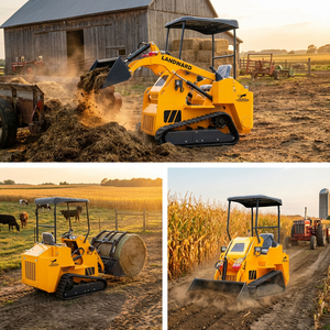 รถตักขนาดเล็ก 5 Epa Skid Steer รุ่น 900 กก. แบบมีล้อ/ตีนตะขาบ สำหรับใช้ในฟาร์มและบ้าน ราคาถูก ใช้งานง่าย - Product Image 4