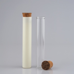 Tubes en verre à cigares imperméables de <span class=keywords><strong>95mm</strong></span> 115mm 120mm avec couvercle résistant aux enfants, <span class=keywords><strong>bouchon</strong></span> à vis en liège, tube à essai anti-odeur - Product Image 3