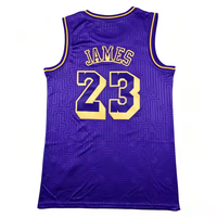 Jersey Basket Luka Doncic Jahitan 2026 Pria Nomor 23 #   Yusuf 24 #   Bryant Austin Reaves Dalton Knecht Shaquille O'Neal Retro