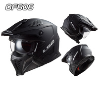 Casques ouverts unisexes LS2 OF606 Drifter, équipement de moto tendance certifié ECE R22.06 pour hommes et femmes, motocross, moto, emballé