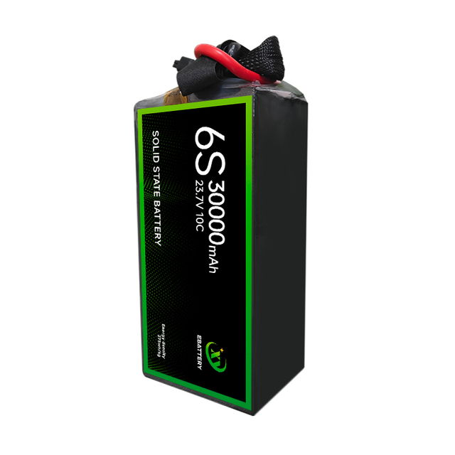 2025 New Product 30Ah 6S 23.7V 10C High Energy Density 30000mah Lithium Ion Battery Pack for Drones Semi Solid State