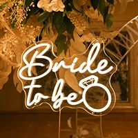 Neonawall Enseigne néon « Bride to Be » pour future mariée et planificateurs de mariages, IP65, USB, à intensité variable, pour enterrement de vie de jeune fille et décoration de mariage