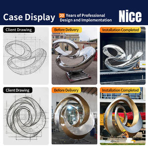 Escultura Luminosa de Acero Inoxidable con Forma de Planeta, Decoración de Estilo Tecnológico para Centros Comerciales, Instalación Artística de Moda para Plazas - Product Image 5