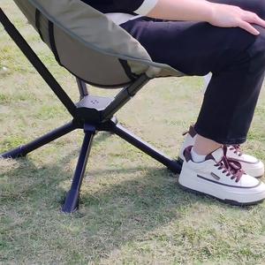 كرسي دوار دوار خفيف الوزن مرتفع الظهر للمخيم-كرسي حديث قابل للطي سريع الإعداد وصيد الأسماك في الحديقة - Product Image 5