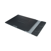 Funda para Portátil 4 en 1 de Cuero y Fieltro con Cargador Inalámbrico de 15W, Logotipo Personalizado, Estuche para Portátil de Fábrica, Cargador 4 en 1