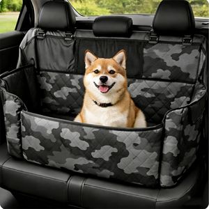 Housse de siège auto pour chien 100 % imperméable, hamac robuste, résistant aux rayures, antidérapant, durable, doux, surélevé, toutes saisons, pour siège arrière - Product Image 3