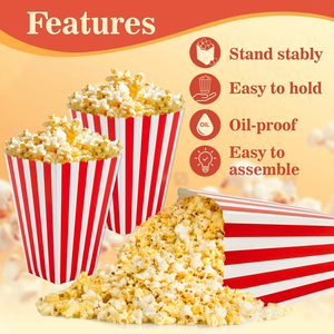 Envase de Papel Kraft Ecológico Biodegradable de Pared Simple, Diseño de Barril Engrosado, Certificado HACCP, Grado Alimenticio, Desechable - Product Image 6