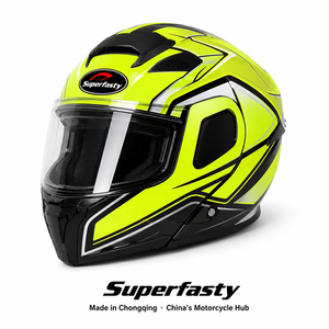 Nuevo Casco de Motocicleta ABS Personalizado de Buena Relación Calidad-Precio, Modular, Abatible, con <span class=keywords><strong>Intercomunicador</strong></span>, Liberación Rápida, Ligero, <span class=keywords><strong>Homologado</strong></span> por DOT, para Todas las Estaciones, Superfasty - Product Image 5