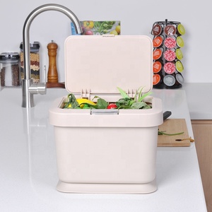 Kitchen Compost <strong>Bin</strong> Easy Clean Food Waste <strong>Bin</strong> for Kitchen with Handles Countertop Compost <strong>Bin</strong> Kitchen Food Scrap Pail Bucket - Product Image 5