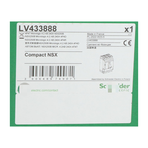 Disyuntor eléctrico LV433888 NSX250B 4P Nuevo NFP - Product Image 2