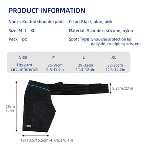 VBOSi 3087 3D avancé respirant unisexe stabilisateur d'épaule en nylon toutes saisons soulagement de la luxation de l'épaule épaule de gymnastique - Product Image 6